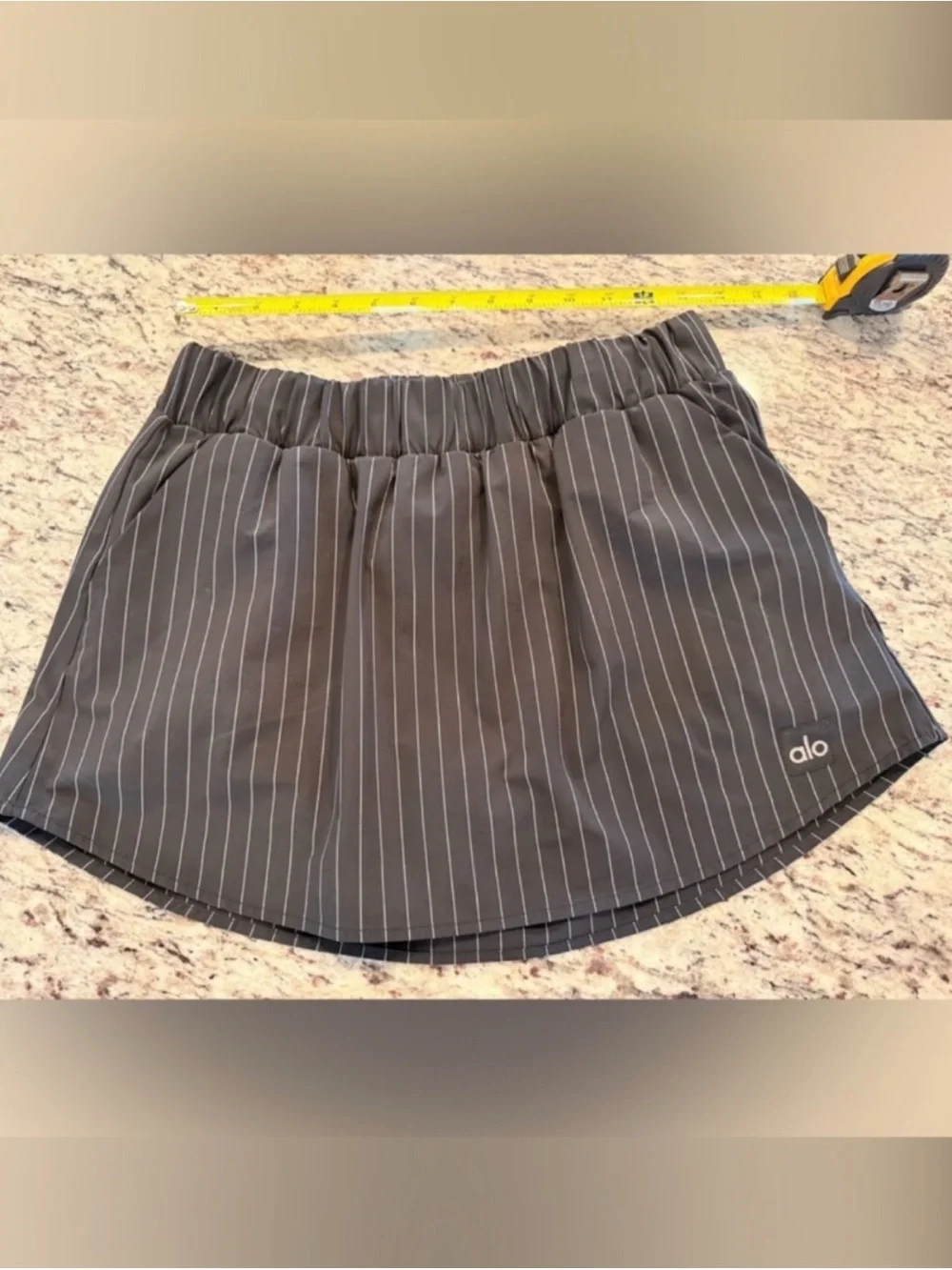 ✨RARE✨ Alo Yoga Pinstripe Mini Skirt
